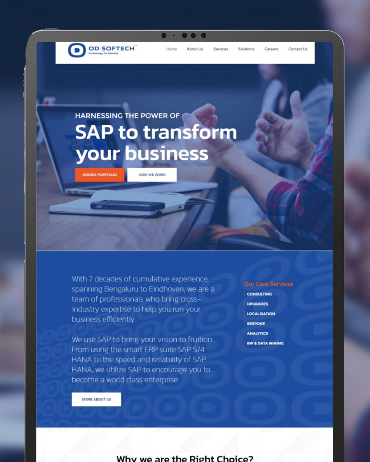 Website design and UI/UX