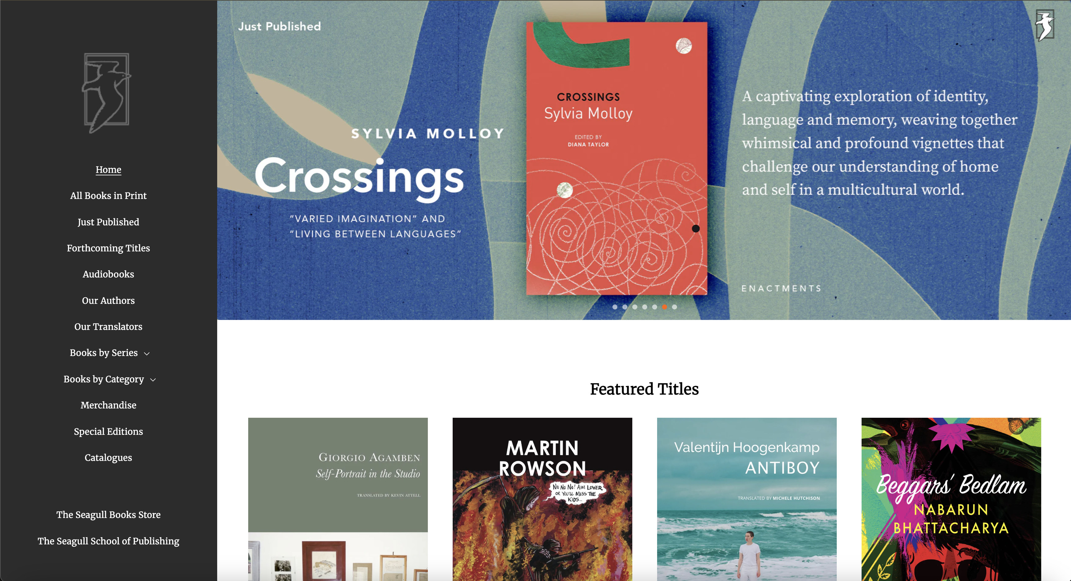 Seagull Books hero